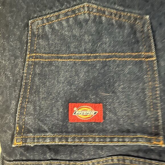 Dickies Industrial Dark Blue Relaxed Fit Straight Leg Work Jeans Men's 42x28 - Picture 5 of 8